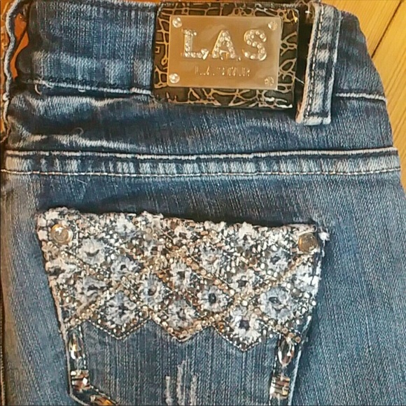 L. A. Star Embellished Distressed Skinny Jeans 🌸 - Picture 2 of 8